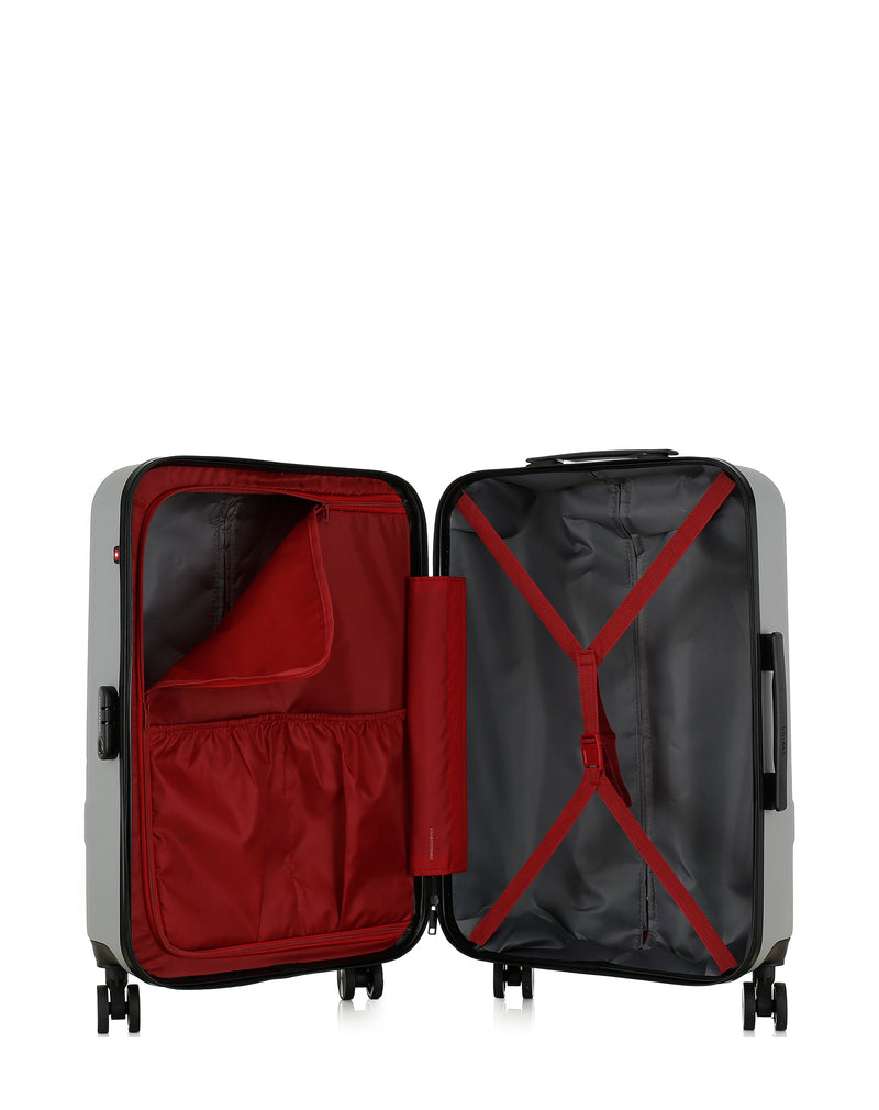 Lot de 2 Valises Rigides Taille Moyenne et Cabine USTER