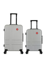 Lot de 2 Valises Rigides Taille Moyenne et Cabine USTER