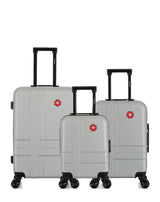 Lot de 3 Valises Rigides Taille Moyenne, Cabine et Cabine XXS USTER