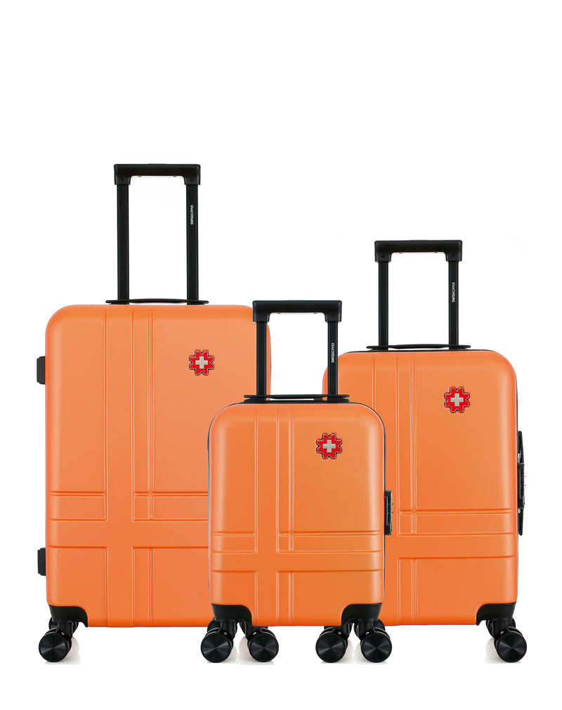 Lot de 3 Valises Rigides Taille Moyenne, Cabine et Cabine XXS USTER